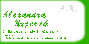 alexandra majerik business card
